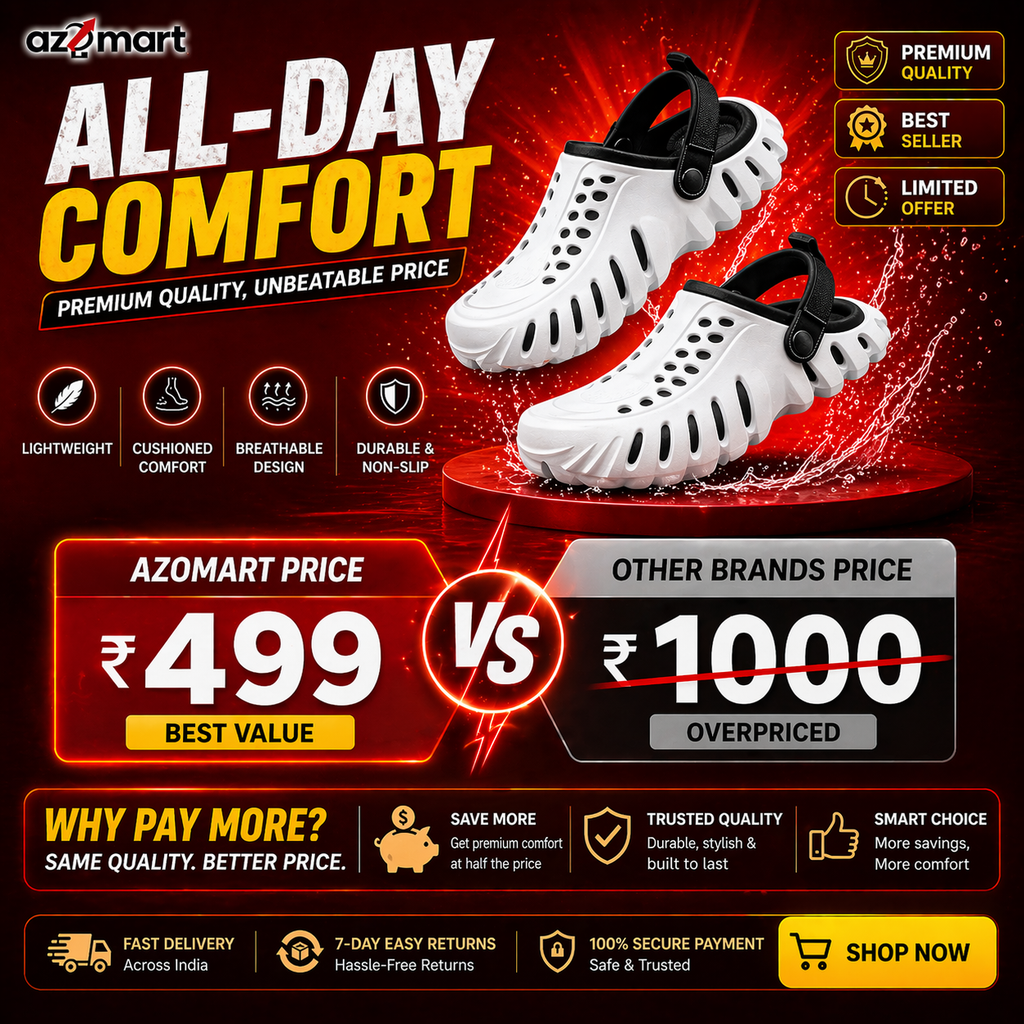 Lightweight Everyday Clogs – Breathable, Stylish & Ultra Comfortable Footwear